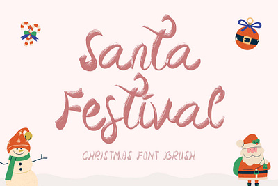 Santa Festival back to school beautiful branding brush christmas design font font design graphic design halloween handwritten illustration logo santa ui