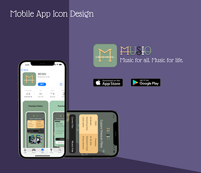 Mobile App Icon Design app application challenges dailyui design graphic design icon illustration logo music ui vector