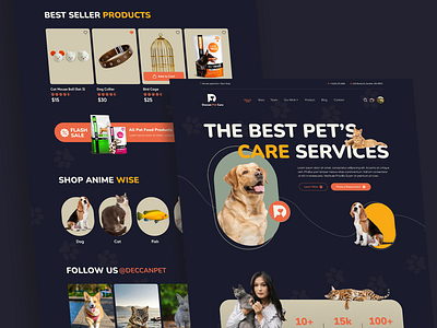 Deccan Pet Care - Website petcare petcaredesign petwebsite uidesign uuxdesign website design