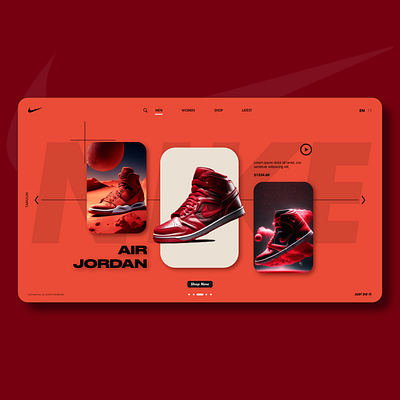Nike UI design app branding design graphic design icon illustration logo ui ux vector