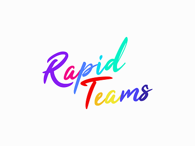 Rapid Teams - Logo branding colorful creative creative design design graphic design illustration illustrator lgbtq logo logodesign minimal rapid rebranding simple teams ui vibe