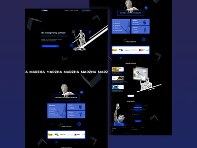 MARZHA - digital agency | Landing page branding design landing page logo ui uidesign ux uxdesign website website design