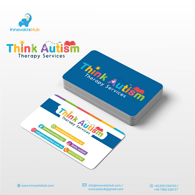 Businesses card design - Think Autism advertisingagency brandidentity branding businesscarddesign creativeagency digitalmarketing elevateyourbrand empowerminds illustration innovativesolution innovatixhub logo logo mark logobook logocommunity logodesign minimalist logo photoshop thinkautism vector