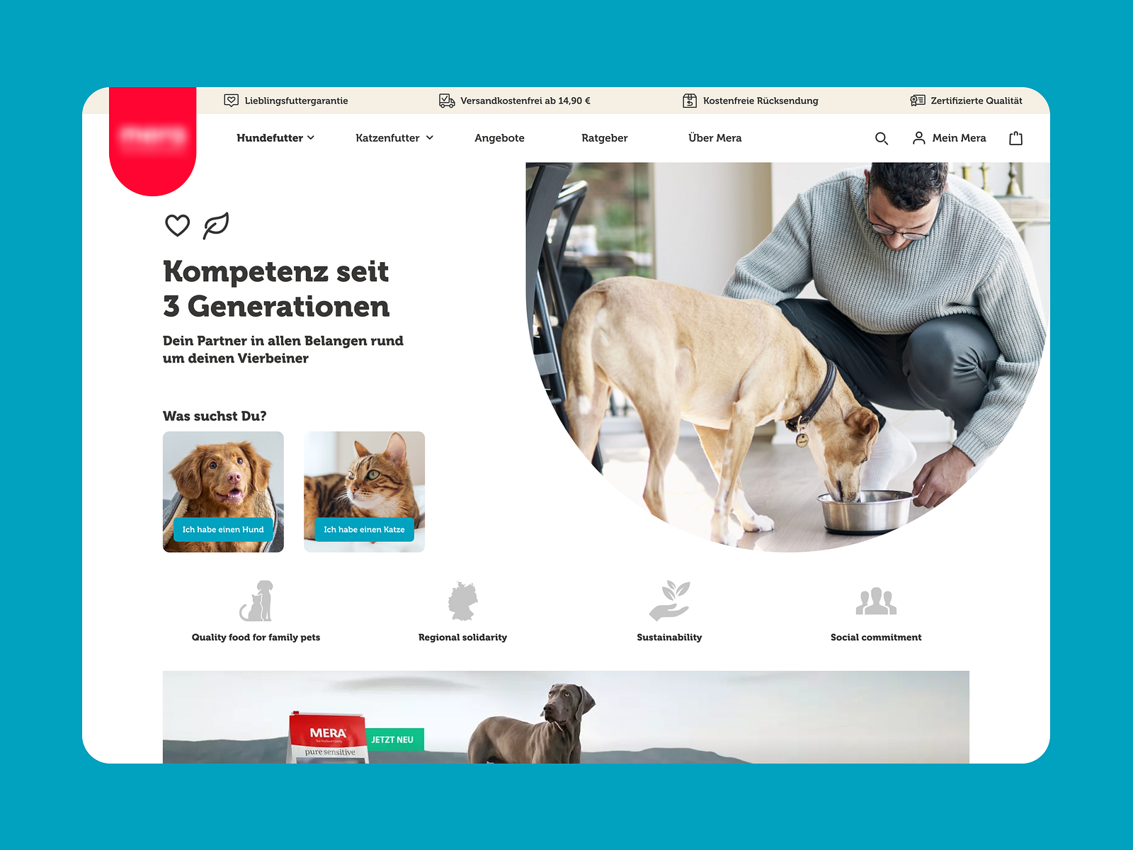 Pet Food Online Store Design by scandiweb.creative on Dribbble