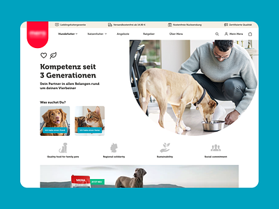 Pet Food Online Store Design design desktop ecommerce interface mobile online store pet food responsive ui ux web
