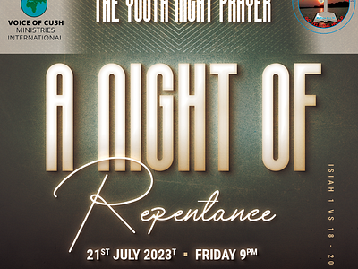 Youth Night Prayer branding design flyer graphic design illustration