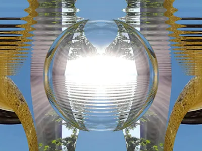 Landscape whirlwind Blue Sky in Abstract Painting abstractart landscape landscape vines whirlwind