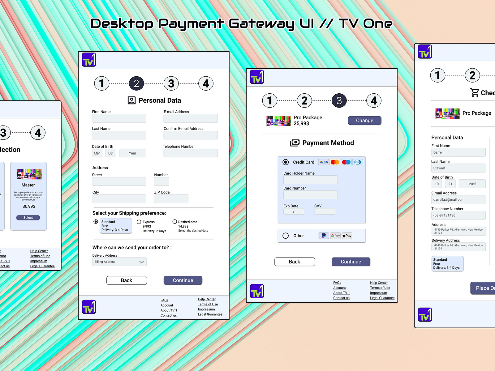 Payment Gateway TV One / Website UI Design by Christos Siarenos on Dribbble