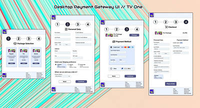 Payment Gateway TV One / Website UI Design figma payment gateway tv one ui ui design web design website