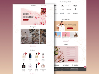 Flora Beauty | Online store beauty design logo online store ui uidesign ux uxdesign web design website