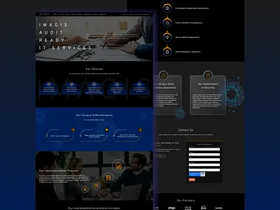 Imagis Company | Landing page corporate website design landing page ui uidesign ux uxdesign website
