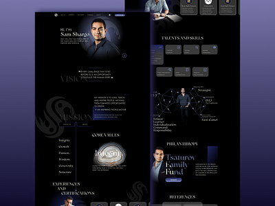 Personal website | Sam Shargo design figma illustration logo personal website photoshop ui uidesign ux uxdesign web design website