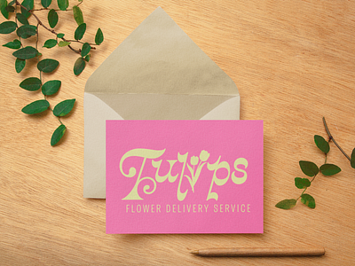 Flower Delivery Service Logo Design branding card design flower delivery graphic design logo logo design mockup weekly warmup