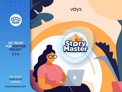 VOYS - Story Master branding design gui icons illustration interface logo punchev ui ux