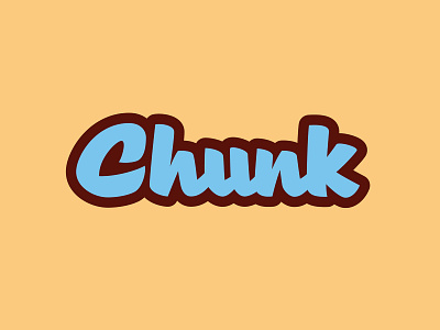 Chunk handlettering handtype hashtaglettering lettering process vector vectormachine