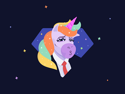 Unicorn Mascot Sticker branding design graphic design illustration mascot minimal sticker unicorn vector