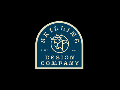 Skilline Badge apparel badge badges branding design geometric illustration line lineart logo merch merchandise minimal monoline panther retro roar t shirt