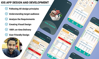 Meal Planner App 2d 3d app branding design financial app design game aseets graphic design icon illustration logo typography ui uiux ux vector