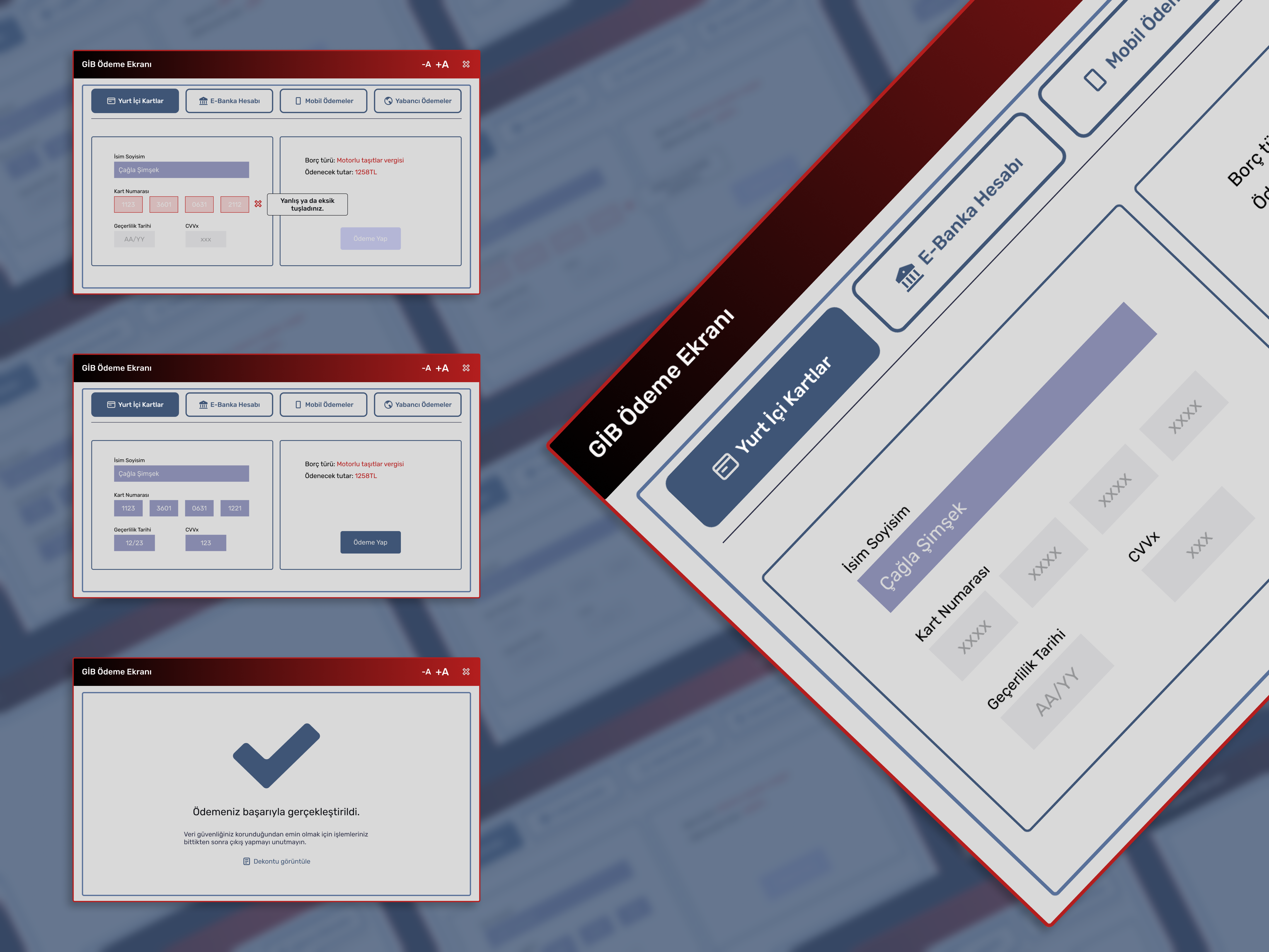 GIB Payment Screen design graphic design ui ui design ux ux design