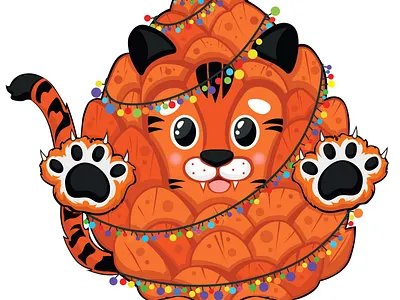 Is it a bump... or a tiger? 2d art artwork book cartoon character characterdesign color colorful creative cute design game graphic design icon ill illustration kids logo ui