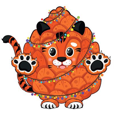 Is it a bump... or a tiger? 2d art artwork book cartoon character characterdesign color colorful creative cute design game graphic design icon ill illustration kids logo ui