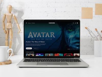 Cinevers - Movie app cinematicdesign cinevers design desktopexperience dribbbledesign figmadesign filmenthusiast movieaficionado movielovers moviestreaming moviewatching ui uiuxdesign userexperience ux webapplication