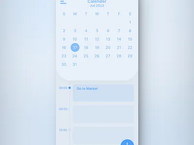 Calender - #DailyUI #038 038 calender dailyui design ui