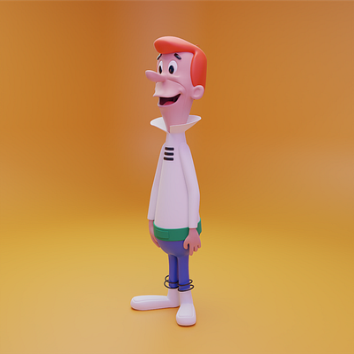 George Jetson 3d blender character character design george jetson graphic design the jetsons