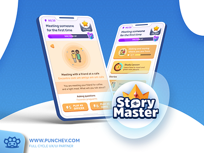 VOYS - Story Master branding design gui icons illustration interface logo punchev ui ux