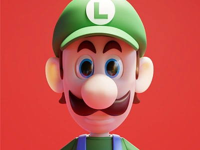 Mario & Luigi 3d character character design graphic design illustration