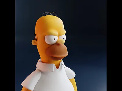 Homer Loves Duff Beer 3d character character design graphic design illustration