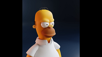Homer Loves Duff Beer 3d character character design graphic design illustration