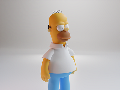 Homer Simpson 3d character character design graphic design illustration