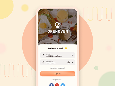 OpenOven app concept app branding concept design mobile ui ux