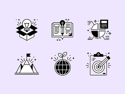 Finance Spot Illustrations 2 app design figma finance goal icon designer icon set icons ideas illustration illustrations illustrator ios lightbulb portfolio simple spot illustrations ui