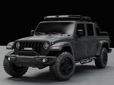 Jeep wrangler 3d 3danimation 3drender blender blenderart branding cycles hardsurface jeep modelling render vehicle wrangler