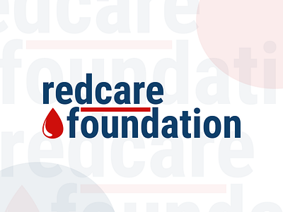 Redcare Foundation Logo blood donation branding design logo logo design logo design inspiration minimal logo ngo red and blue simplistic logo visual identity