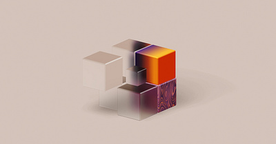 3d Cube app branding color design illustration iphone logo page ui web