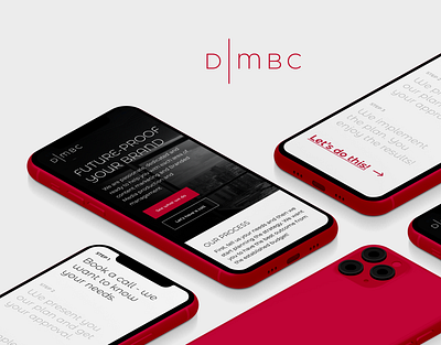 DMBC - Website Design branding design home page illustration landing page logo ui user interface ux website