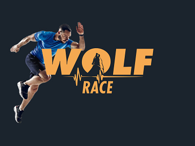 Wolf race - logo design brand branding design graphic design illustration logo logo design logoinspiration