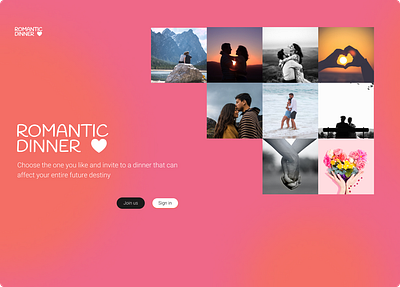 Romantic moodboard for dating site dating site design moodboard ui ux website