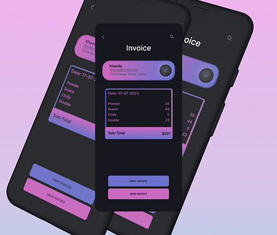 Daily UI Challenge 005 Invoice app appdesign branding design graphic design ui ux