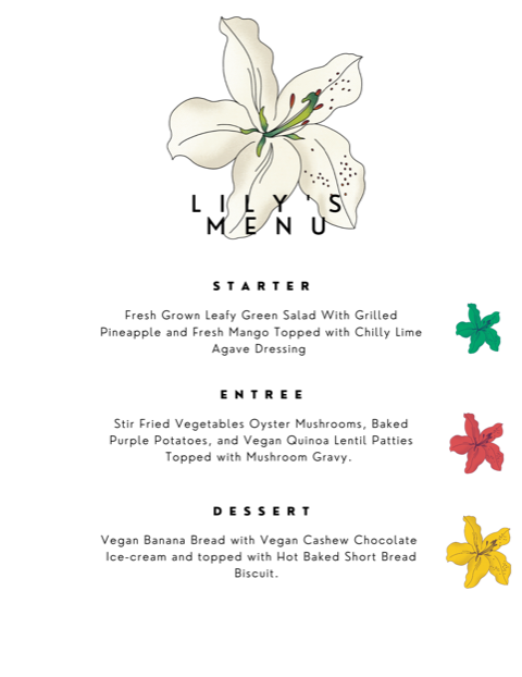 Vegan Menu