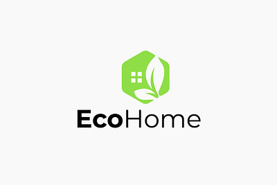 Eco Home Logo blue brand branding design eco ecological ecology evergreen green green leaf group hill home house housing leaf leafs natural nature plant