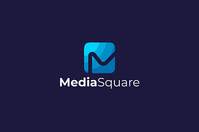 Media Square Logo c chat cinema colorful cute forum frame kid m media movie pixel seo shop square store trade triangle trigon video