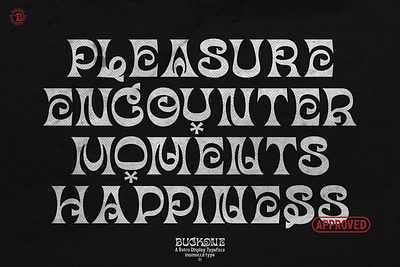 Pleasure branding design font graphic design illustration inumocca lettering logo typeface typography vintage