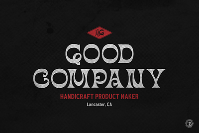 Good Company design font graphic design illustration inumocca lettering logo typeface typography vintage