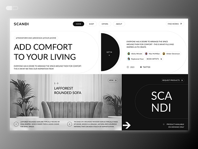 Scandinavian Furniture Landing Page build build 2.0 design designdrug designinspiration figma furniture website inspiration scandinavian ui user interface ux watchmegrow