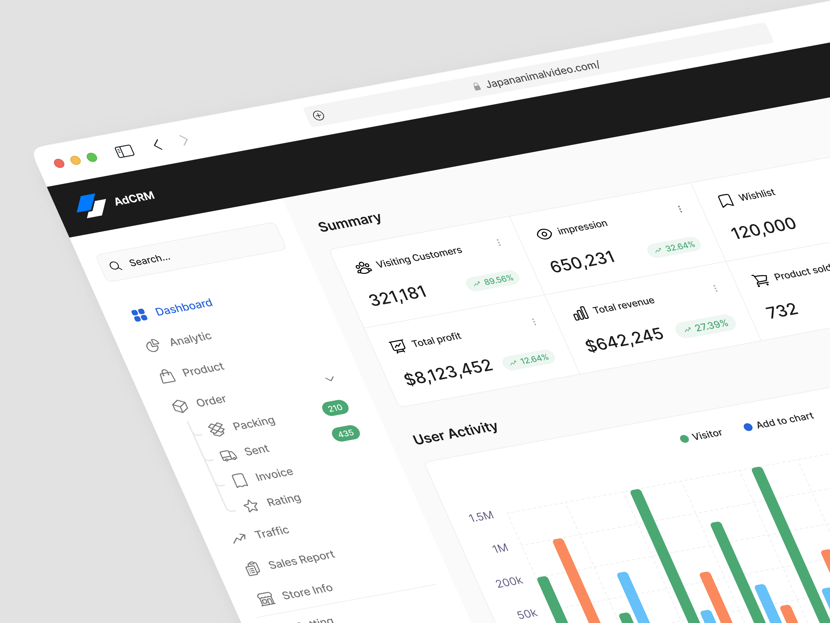 AdCRM - Saas Dashboard admin dashboard admin panel admin ui analytic chart crm crm dashboard crm sales dashboard app dashboard design dashbord design product design report saas sales dashboard statistics ui user dashboard ux