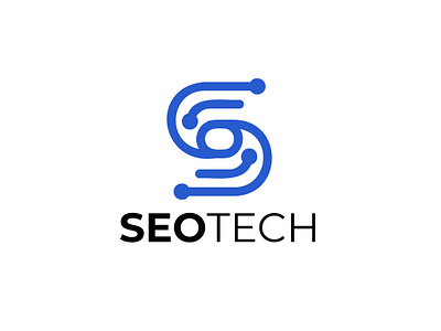 Seo Tech Logo 3d ai artificial intelligence blue digital face face green head high tech human it pixel s s tech technical yellow technology